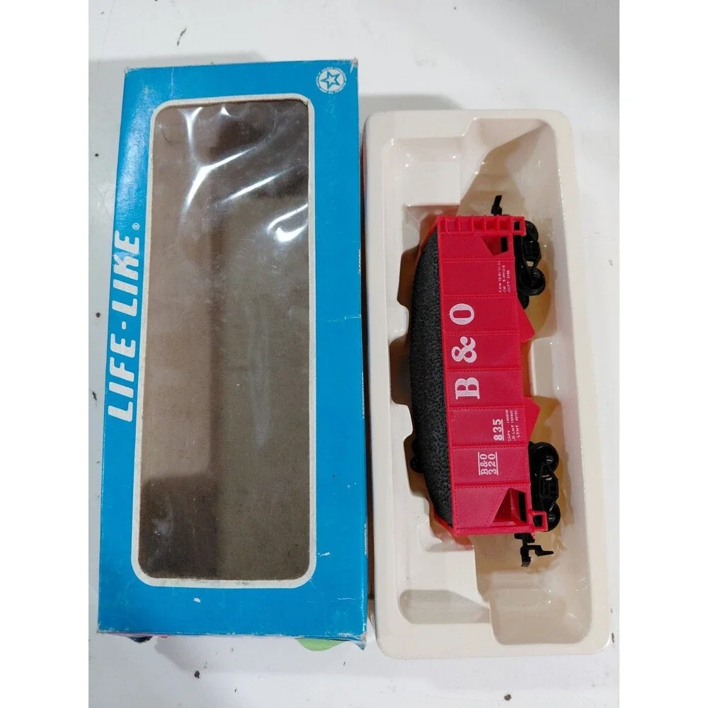 Life Like Train HO Gauge Model Railroad Baltimore & Ohio Loaded Hopper Car w/Box